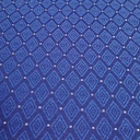 Customized Stackable Banquet Chair Chauncey Aluminum Silver & Blue Upholstery Fabric