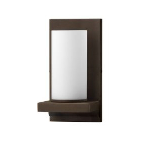 Lámpara de Entrada de Pared de 9" con Acabado en Bronce