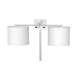 [ILAM0004403] Lámpara de Noche Doble de Pared con Acabado en Níquel Cepillado (con cable)