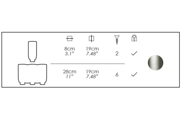 Oval dispenser graphic