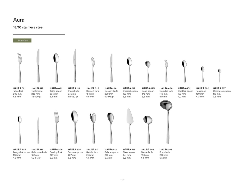 Sola|NL Aura Cutlery Line