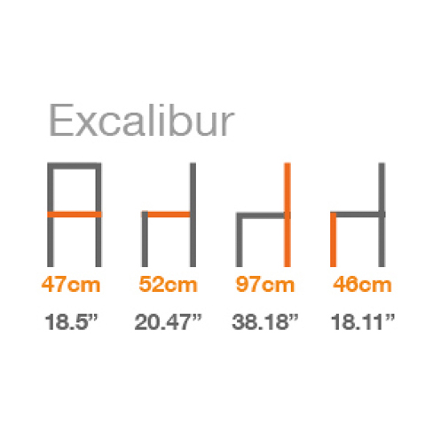 Stackable Chair Excalibur Size