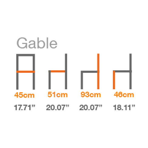 Stackable Chair Gable Size