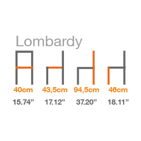 Stackable Chair Lombardy Size