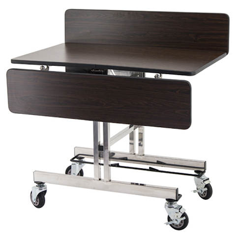 Room Service Table S Square Stainless Steel Frame Laminate Tabletop