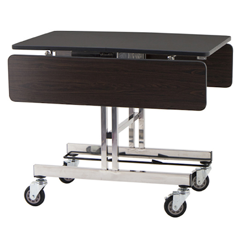 Room Service Table S Square Stainless Steel Frame Laminate Tabletop