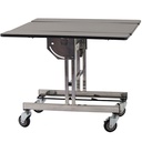 Room Service Table S Square Stainless Steel Frame Laminate Tabletop