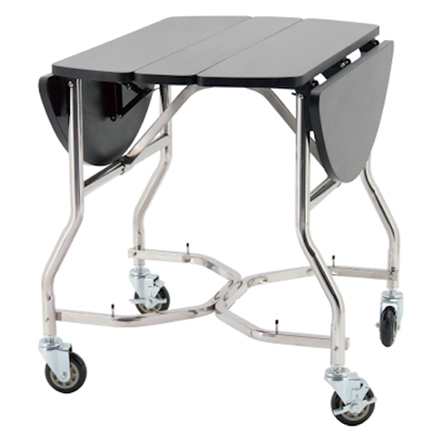 Room Service Table S Stainless Steel Frame Fold Thin Laminate Tabletop