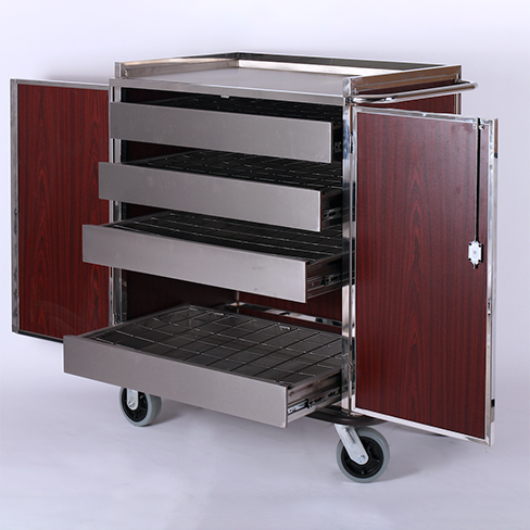 Luxury Minibar Restocking Cart