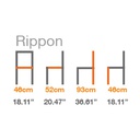 Stackable Chair Rippon Size
