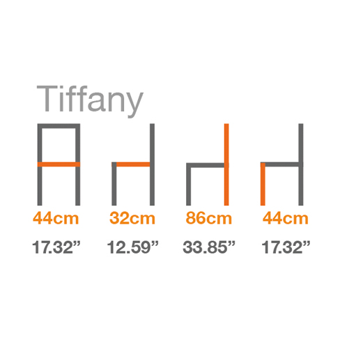 Stackable Chair Tiffany Double Spindle Size