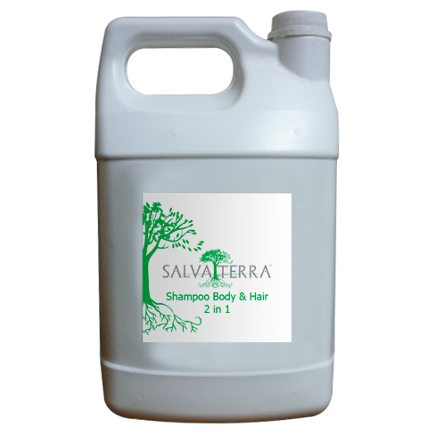 Salvaterra Champú Cuerpo y Cabello Línea Natural Blanco 1g