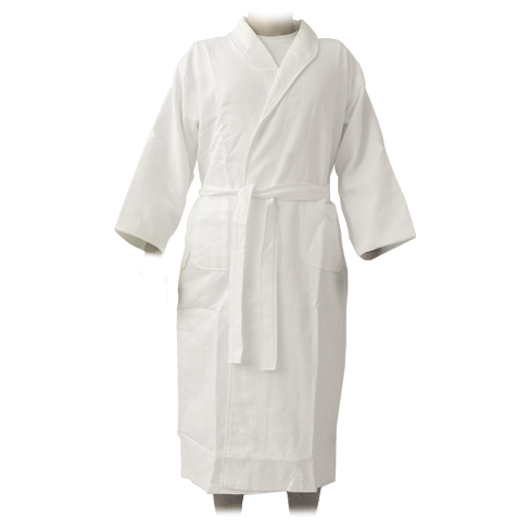 Shawl Style Adult Bathrobe Waffle Fabric