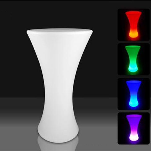 Mesa Coctelera LED Iluminada 58x58x110cm