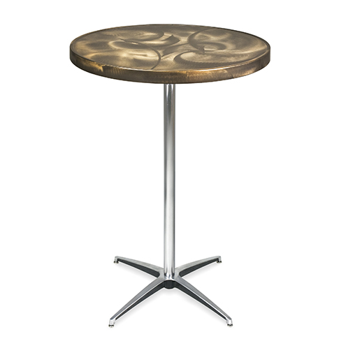 Table 30" Round Alulite 42" KD Swirl 