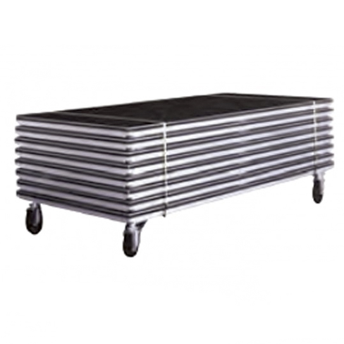 Southern Aluminum® Alulite Stage Storage Cart Conv Kit Convert 1 deck into flat loading includes Casters & Binders (10 decks)