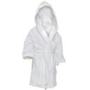 Hooded Bathrobe Child (8-10) with Pockets Terry Fabric