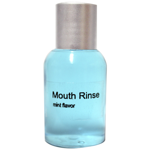Mouthwash 30ml Bottle Silver
