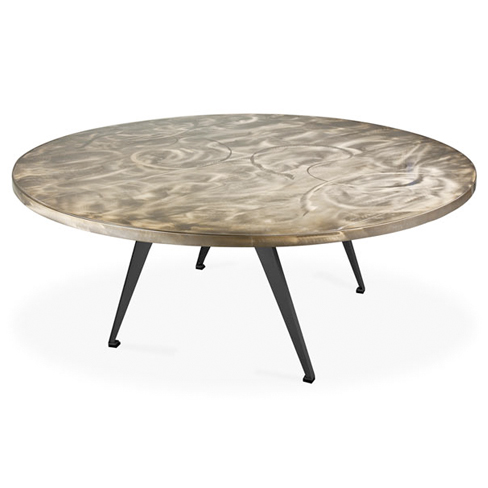 Table 60" Round Alulite A Legs Swirl