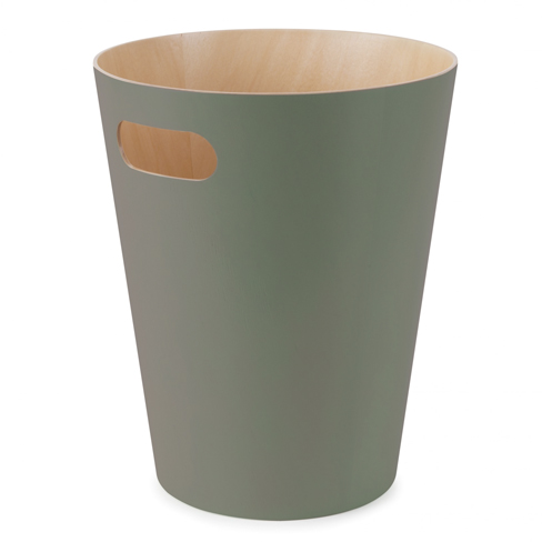 Umbra® Round 7.5L Wood Trash Can 7.5L (2G) Spruce Woodrow
