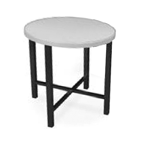 Table 30” Round top w/ Alulite finish, 42" XCube Base - No plexiglass or LED Kit