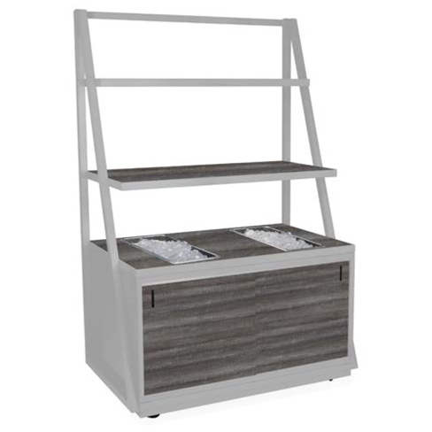 Large Elevate Display with Cabinet & Ice Wells