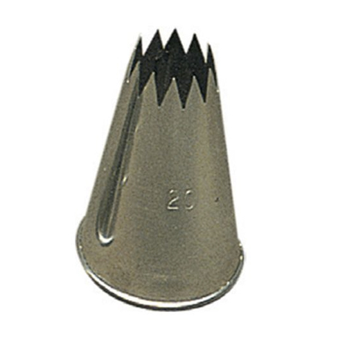 Large Tips Star Stainless Steel Tube h 52 mm - Ø 8 mm