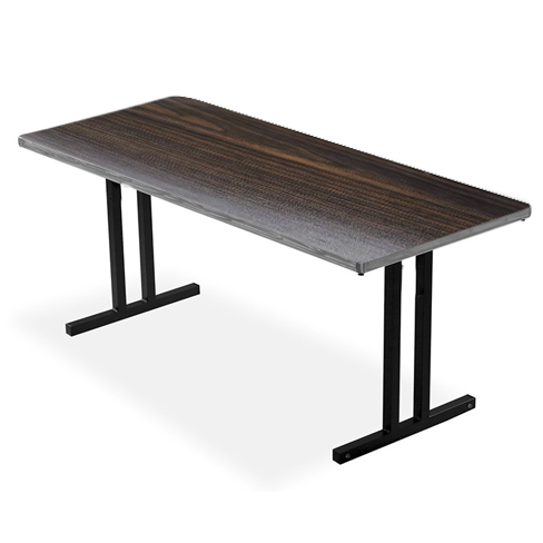 Professional Rectangular Table 45×244×76cm Folding Legs Steel Frame Customized Leg and Top Finish