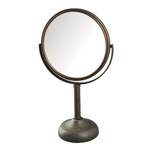 8", 10X-1X Table Top Mirror, Height 14.5"
