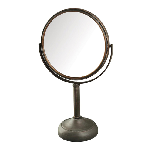 [JERD0003805B] Espejo de Mesa 8", 10x-1x Altura 14.5" (Bronce)