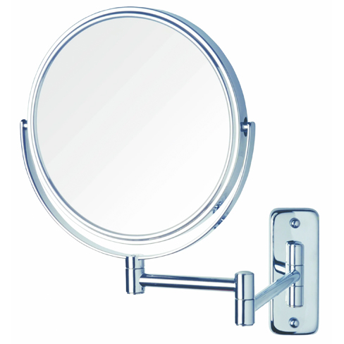 8", 8X-1X Wall Mount Mirror, Double Arm