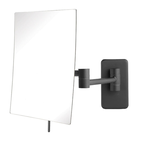 [JERD0003923B] 6.5" x 8.75" Rectangular Wall Mounted Mirror, Extends 14" (Black)