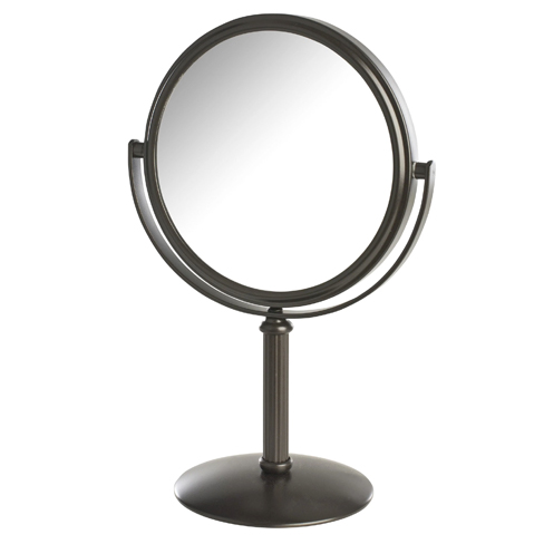 5.5" 5X-1X Table Top Mirror, Height 9.75"