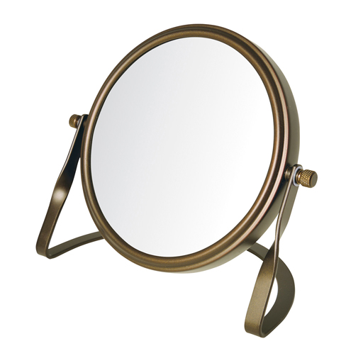 [JERD0004000B] 5.5" 5X-1X Table Top Mirror, Height 5.75" (Bronze)