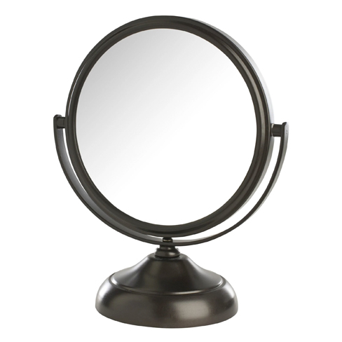 [JERD0004004B] Espejo de Mesa 5.5"5x-1x Altura 7.5" (Bronce)