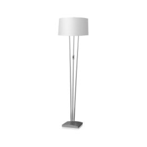 68" Floor Lamp with Shiny Nickel Finish