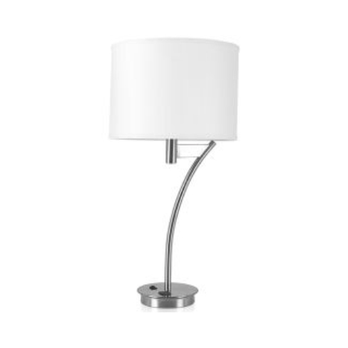 28" Single Table Lamp with Brushed Nickel Finish