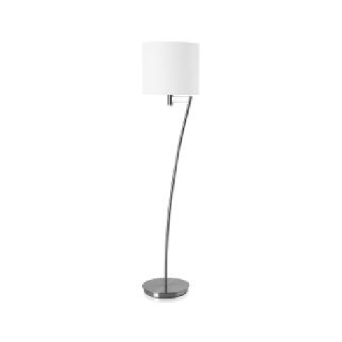 Floor Lamp with Brushed Nickel Finish