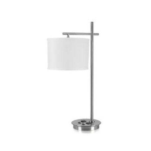 [ILAM0004206] Lámpara de Escritorio de 26" con Acabado en Níquel Cepillado