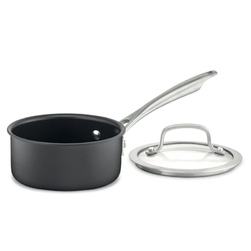 Cuisinart 1 Quart Saucepan with Cover Black