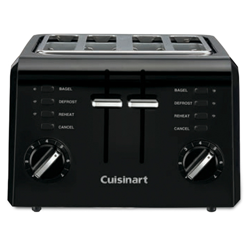 Tostador Compacta de 4 Rebanadas Cuisinart Negro