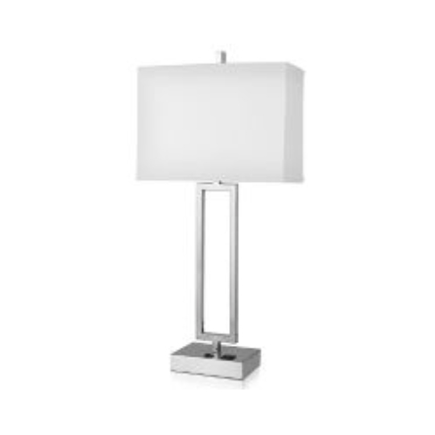 28" Single Table Lamp with Brushed Nickel Finish