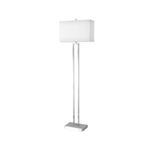 Floor Lamp with Brushed Nickel Finish