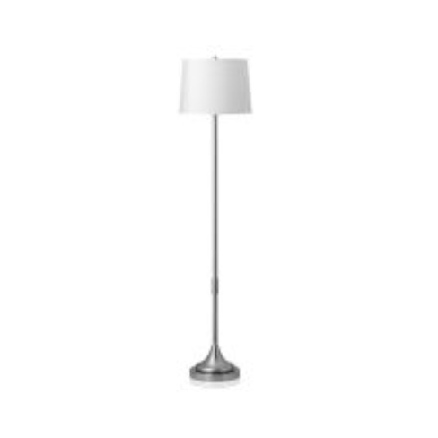 61" Single Floor Lamp with Brushed Nickel Finish