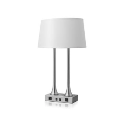 28" Desk Lamp with Brushed Nickel Finish