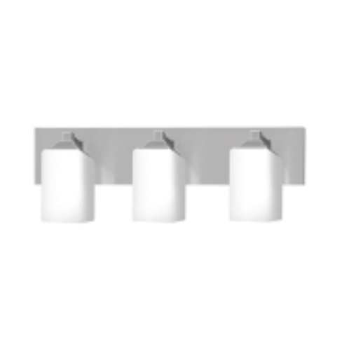 [ILAM0004391] 3 Light 24" Vanity Fixture with Brushed Nickel Finish and Opal Glass Diffusers