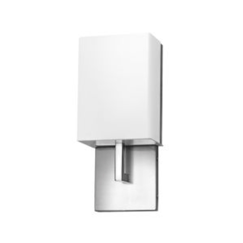 Vanity Bath/Wall Sconce with Brushed Nickel Finish and Frosted Acrylic Diffuser (9VA)