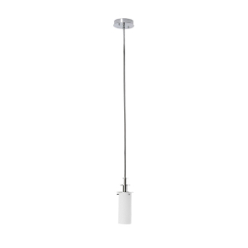 38.75" Ceiling Pendant with Brushed Nickel Finish and Frosted Glass Diffuser