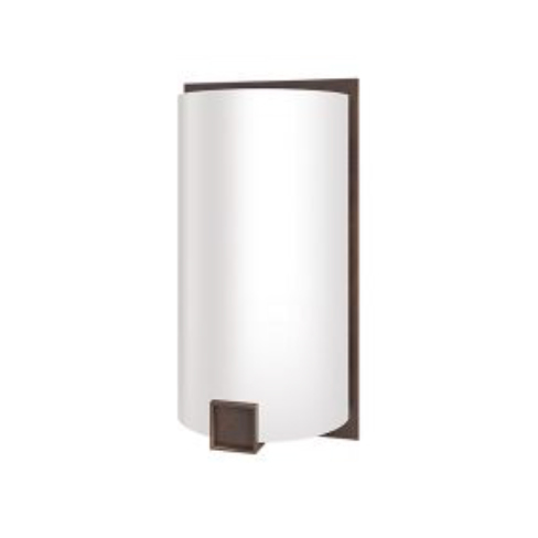 12" Wall Sconce with Frosted Acrylic with Dark Bronze Finish
