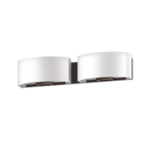 2 Light 24" Vanity Fixture with Frosted Acrylic with Dark Bronze Finish